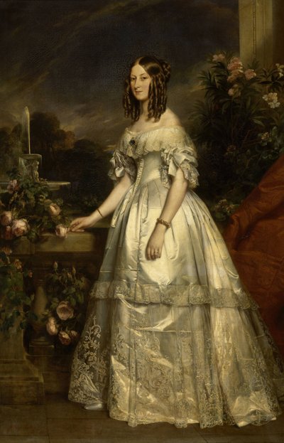 Porträt der Prinzessin Victoria von Sachsen-Coburg und Gotha von Franz Xaver Winterhalter